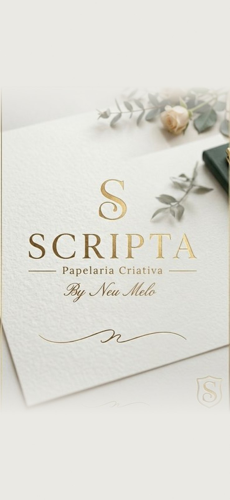 Identidade visual Scripta Papelaria Criativa By Neu Melo