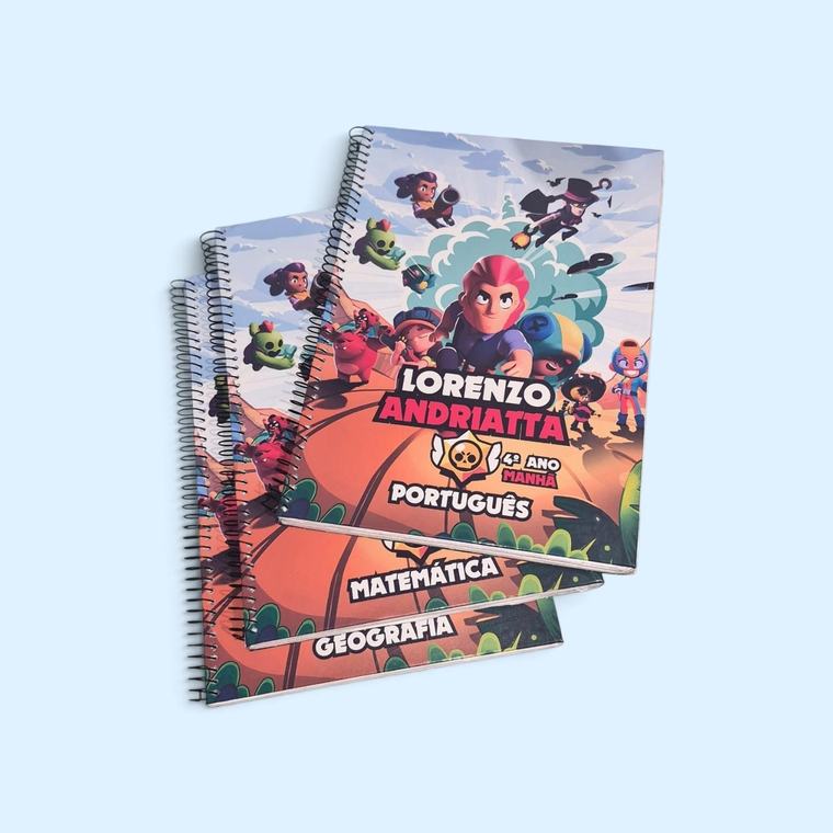 Cadernos escolares Lorenzo, trabalho da Scripta